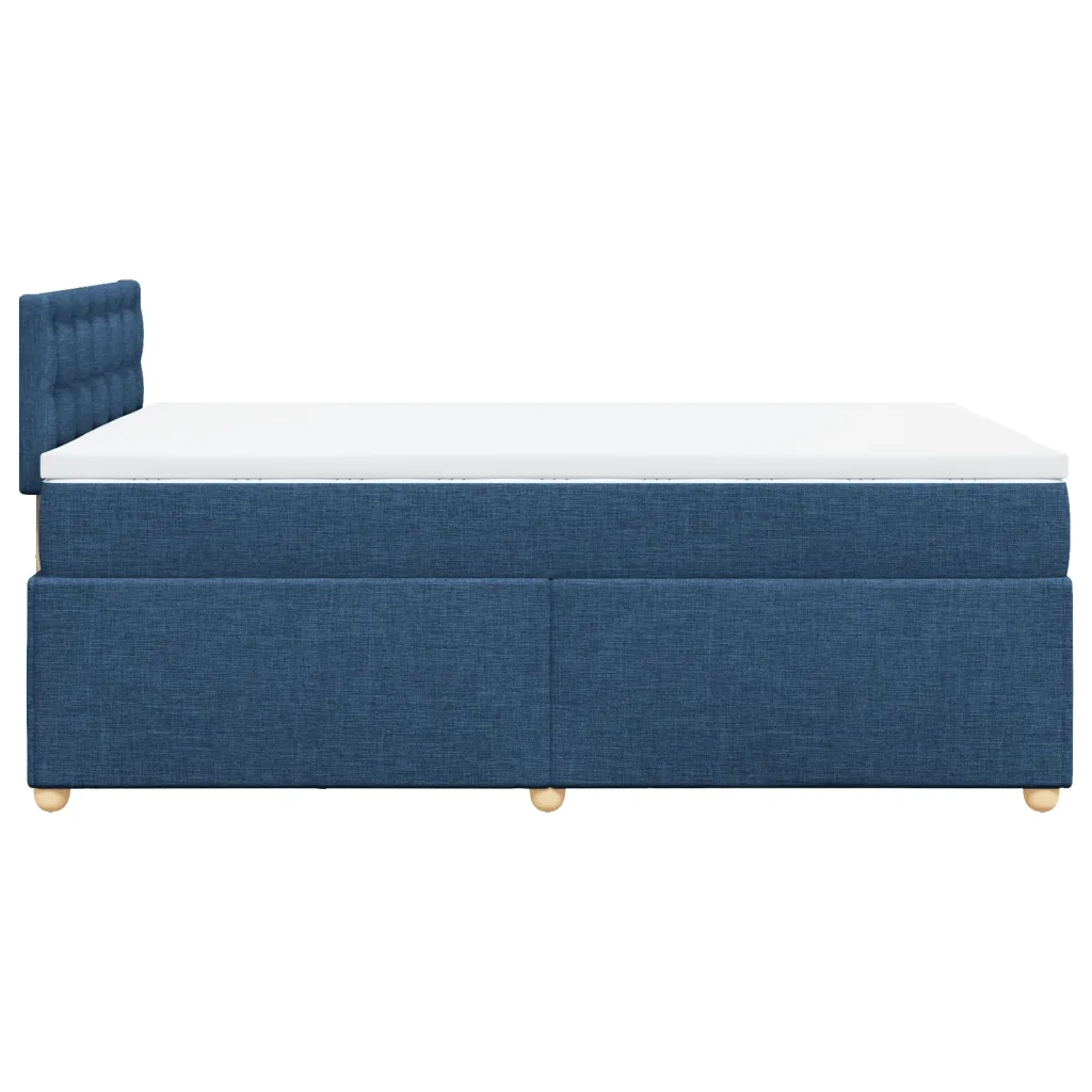 Giroletto a Molle con Materasso Blu 120x190 cm in Tessuto 3288939