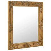 Specchio da Parete Stile Barocco 50x60 cm Oro 320317