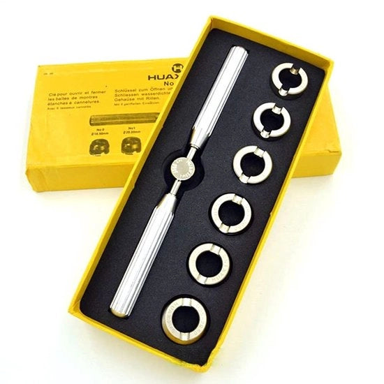 Set di riparazione orologeria 7 pezzi per orologiai