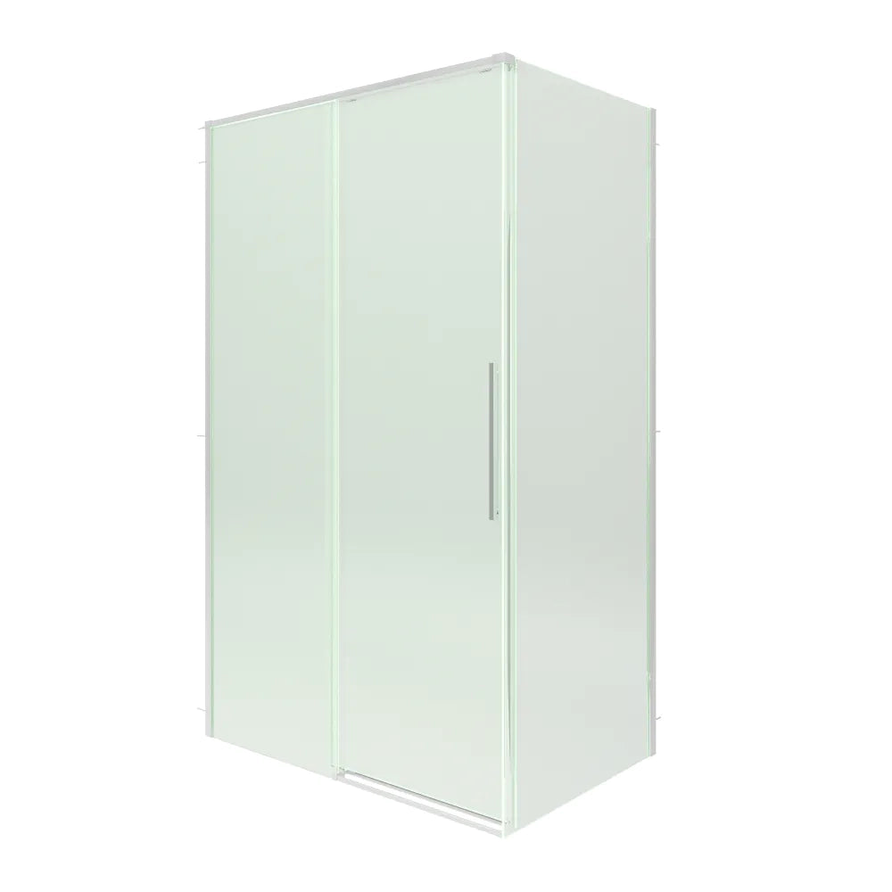 Box doccia 130x70cm scorrevole profili cromati vetro 8mm trasparente anticalcare h200 | Gili