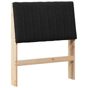 Testiera | Testata imbottita Nero 75 cm Pino massello