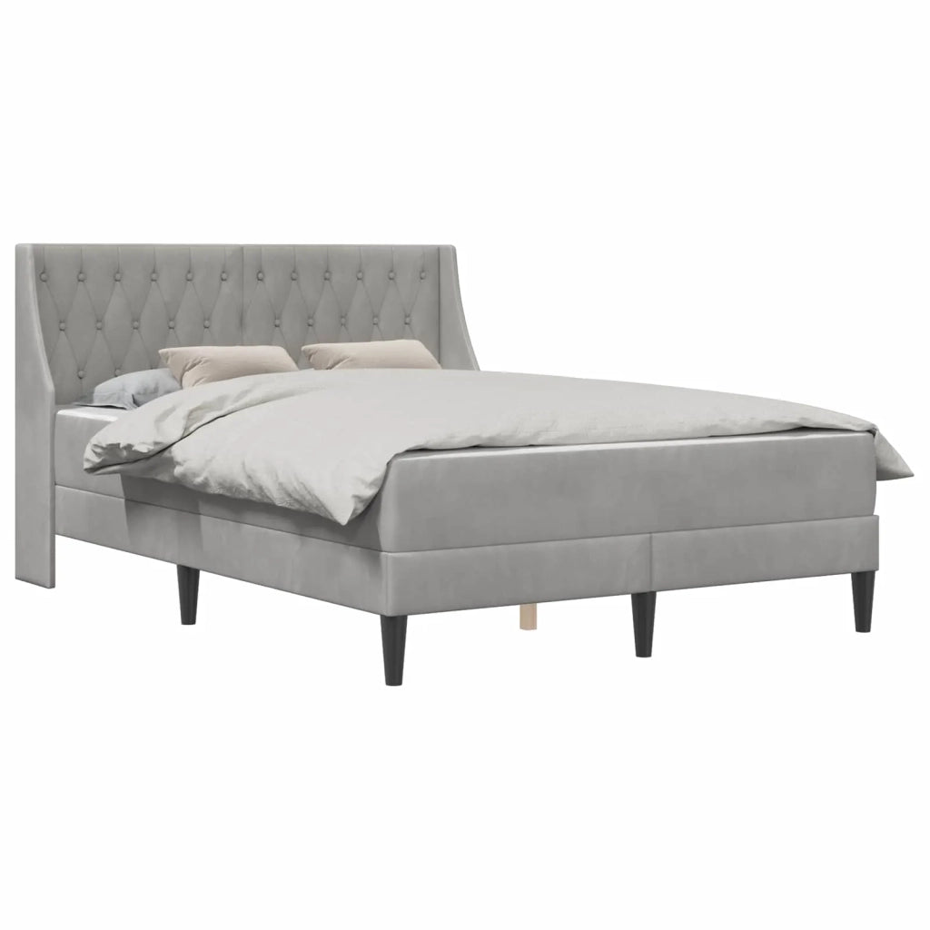 Struttura letto con materasso Grigio chiaro 140 x 200 cm 3414801