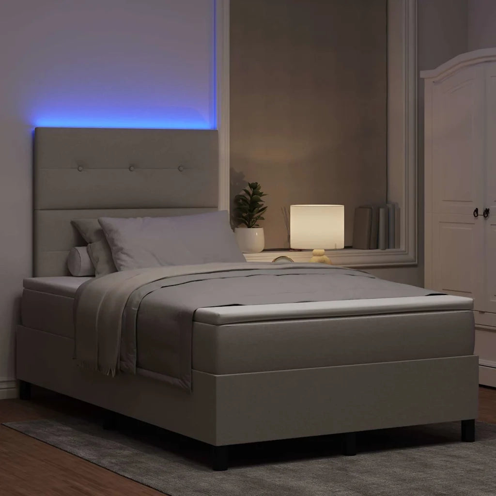 Letto a molle con materasso con led Talpa 120 x 200 cm Tessuto