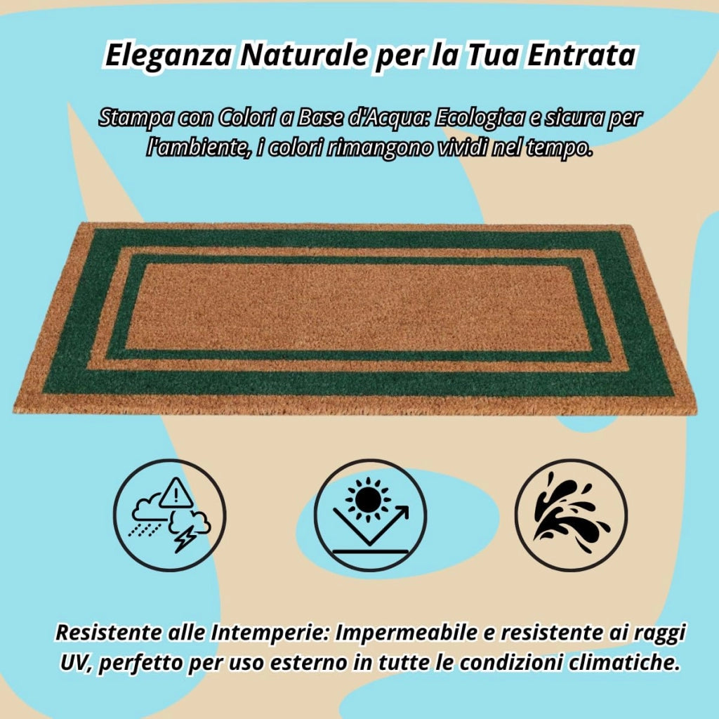 Zerbino Ingresso Esterno Cocco Verde, 50x90