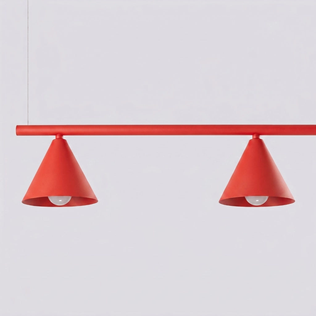 Lampadario NOX 4L rosso