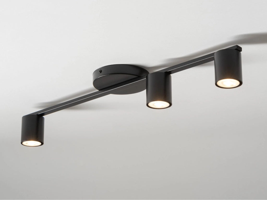 Plafoniera moderna nera 3 spot GU10 25W Sigma Sky IP20
