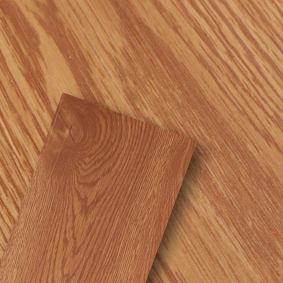 Pavimento in PVC - Pavimenti in PVC - Pavimento in vinile - Pavimenti in vinile - Naturale - 91,5 x 15,2 cm x 1,5 mm - Spessore 1,5 mm - 7 piastrelle - Classico Caldo Eichen