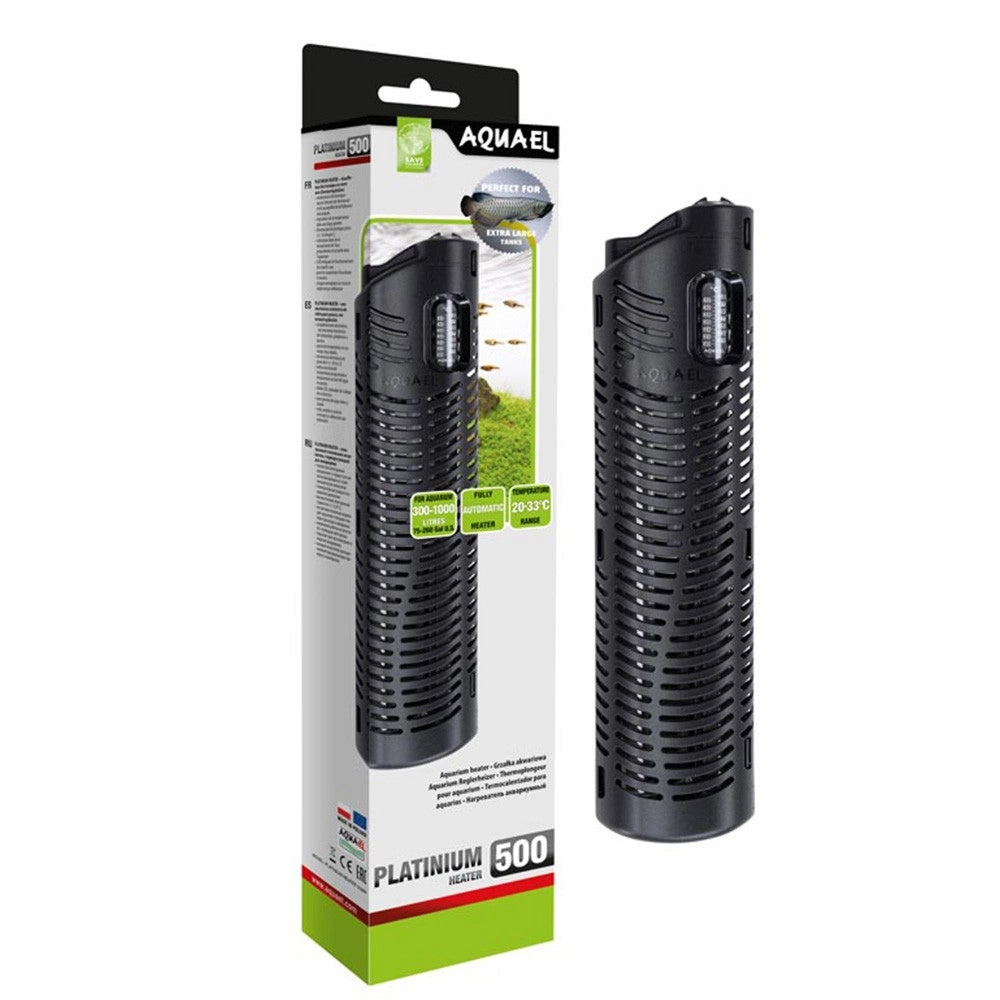 Aquael Platinum Heater - termoriscaldatore automatico con termostato elettronico Wattaggio Riscaldatori e lampade terrario: 500W