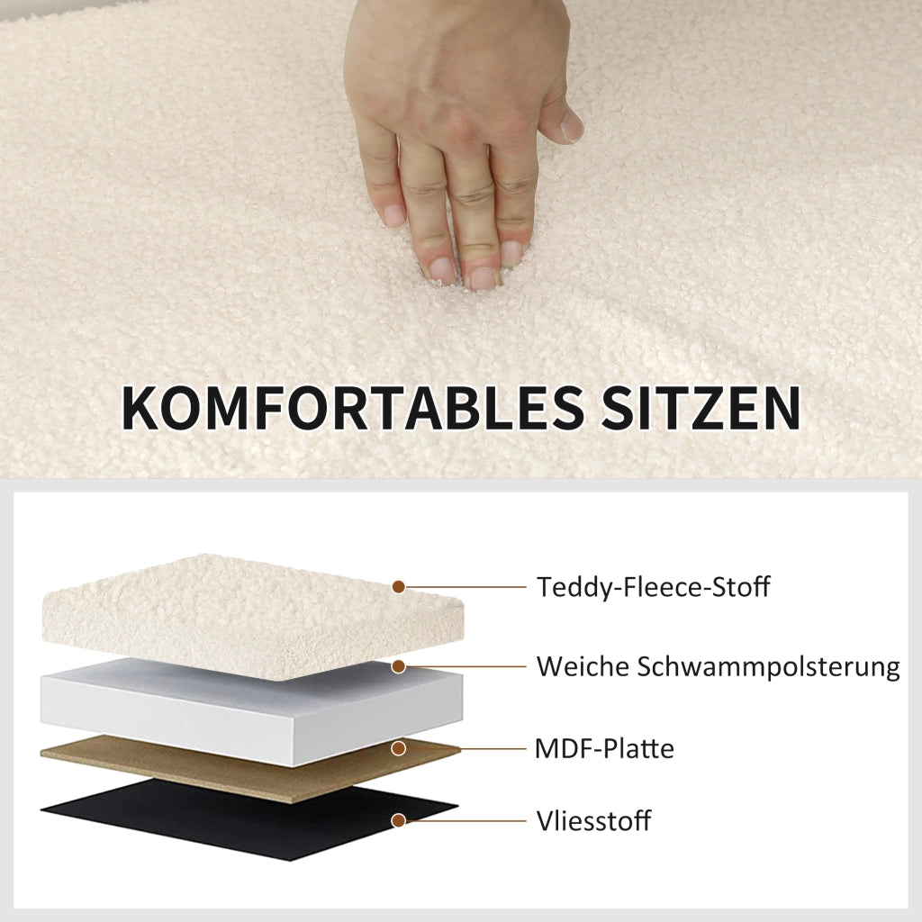 Poltrona con contenitore e coperchio ¨C Minimal ¨C crema