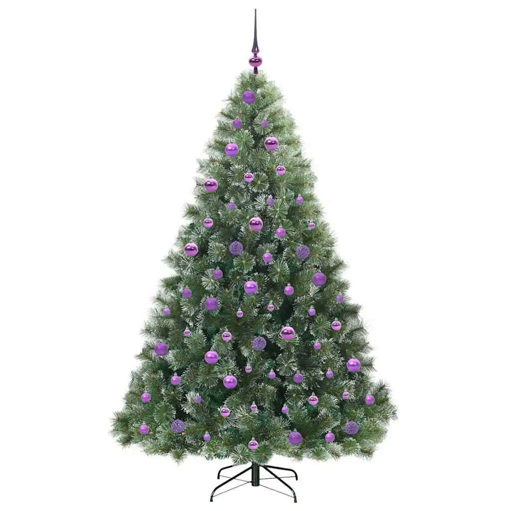 Albero di Natale | Decorazioni natalizie artificiale con 300 LED Verde 180 cm PE e PVC