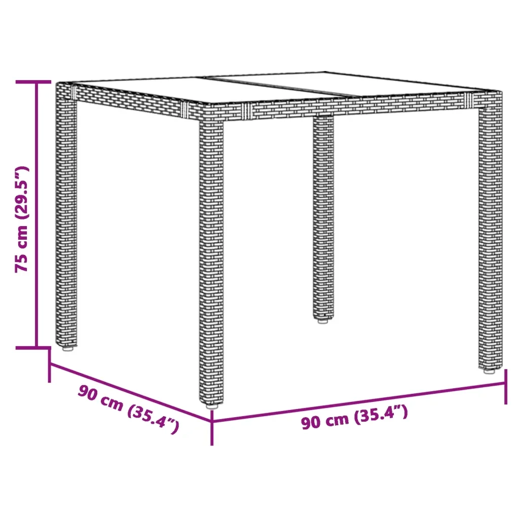 Set da Bistr¨° 3 pz | Set Salotto da Giardino con Cuscini Grigio in Polyrattan
