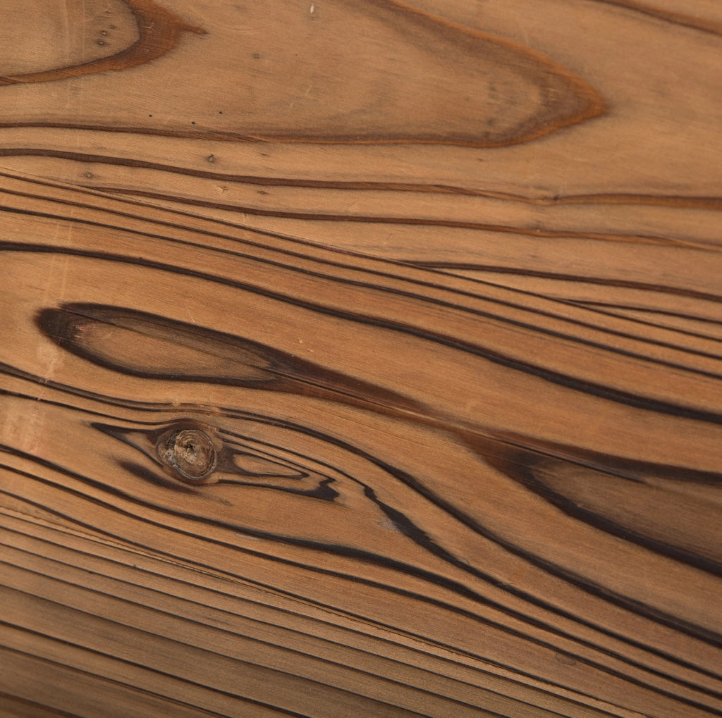 Panchina da giardino in legno massello; braccioli a ruota di carro; 114 x 58 x 80 cm; marrone scuro
