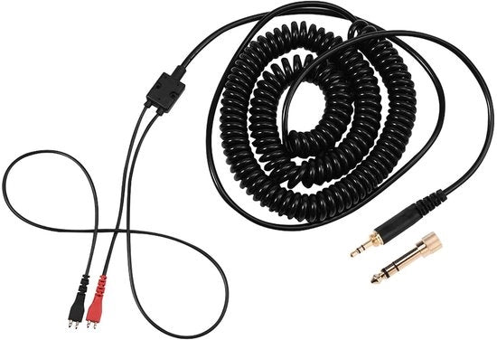 Cavo di Alimentazione per Cuffie - Rimpiazzo Cavo Veloce - Alta Qualità Audio - 3,5 mm e 6,5 mm - Adatto per Cuffie HD - Flessibile e Resistente