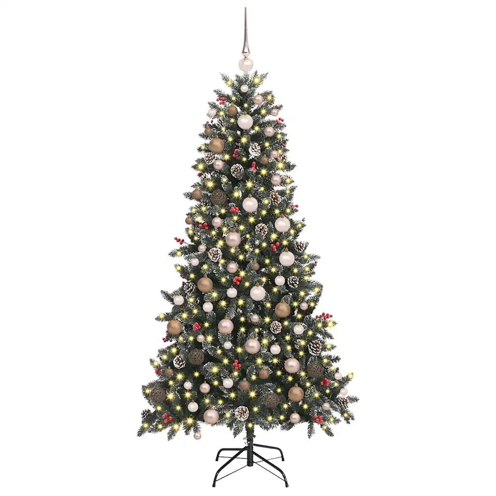 Albero di Natale artificiale con 300 LED Verde 210 cm 3395890