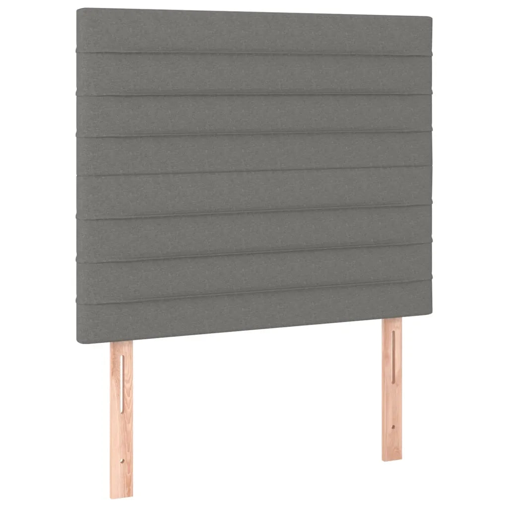 Giroletto a Molle con Materasso Grigio Scuro 80x200 cm Tessuto 3128558