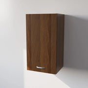 Pensile Cucina  in Legno Nobilitato Noce, Mobile Alto con 1 Anta, Pensile Componibile Moderno Made in Italy (H72XL45XP33cm)
