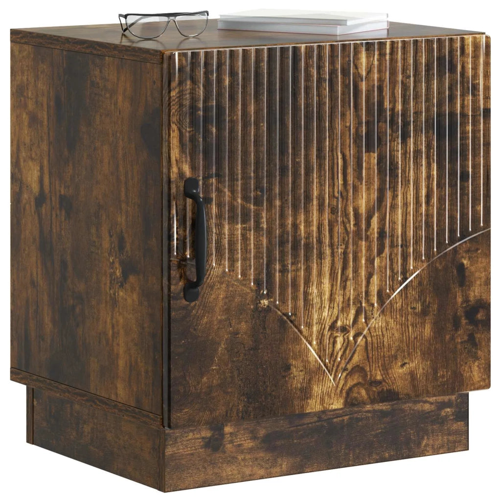 Comodino Rovere Fumo 43 x 34,5 x 47 cm Legno ingegnerizzato 895265