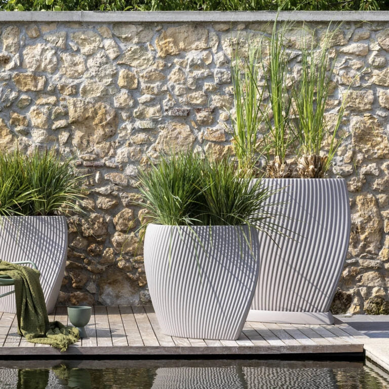 Vaso Veca Eclipse 99 cm – Design moderno per interno ed esterno Colore: Terra laguna
