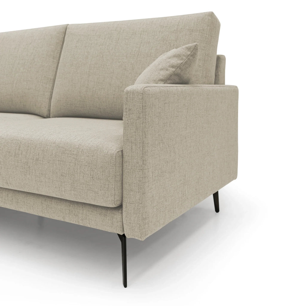 Saturno Divano moderno in tessuto morbido impermeabile T03 160 cm beige