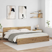 Struttura del letto Rovere artigianale 200 x 200 cm