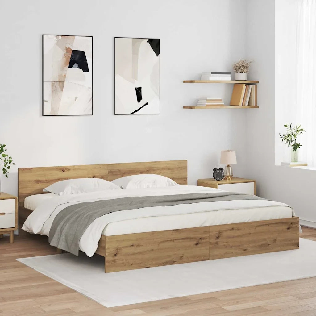 Struttura del letto Rovere artigianale 200 x 200 cm