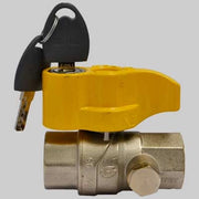 VALVOLA A SFERA DIRITTA CON PRESA PRESSIONE E CHIAVE  1 F x 1 F     F.I.V.