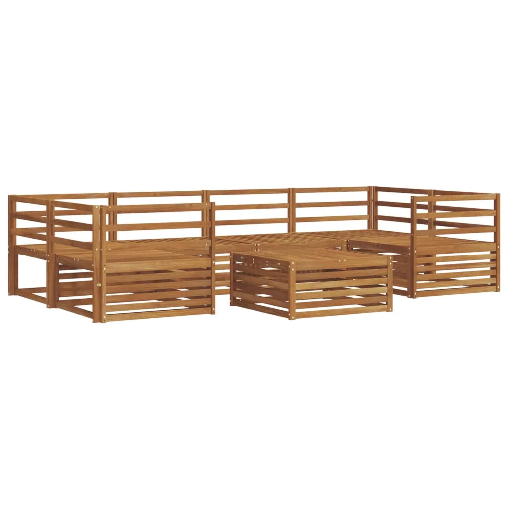 Set di divani da esterno 7 pcs Naturale 3373079