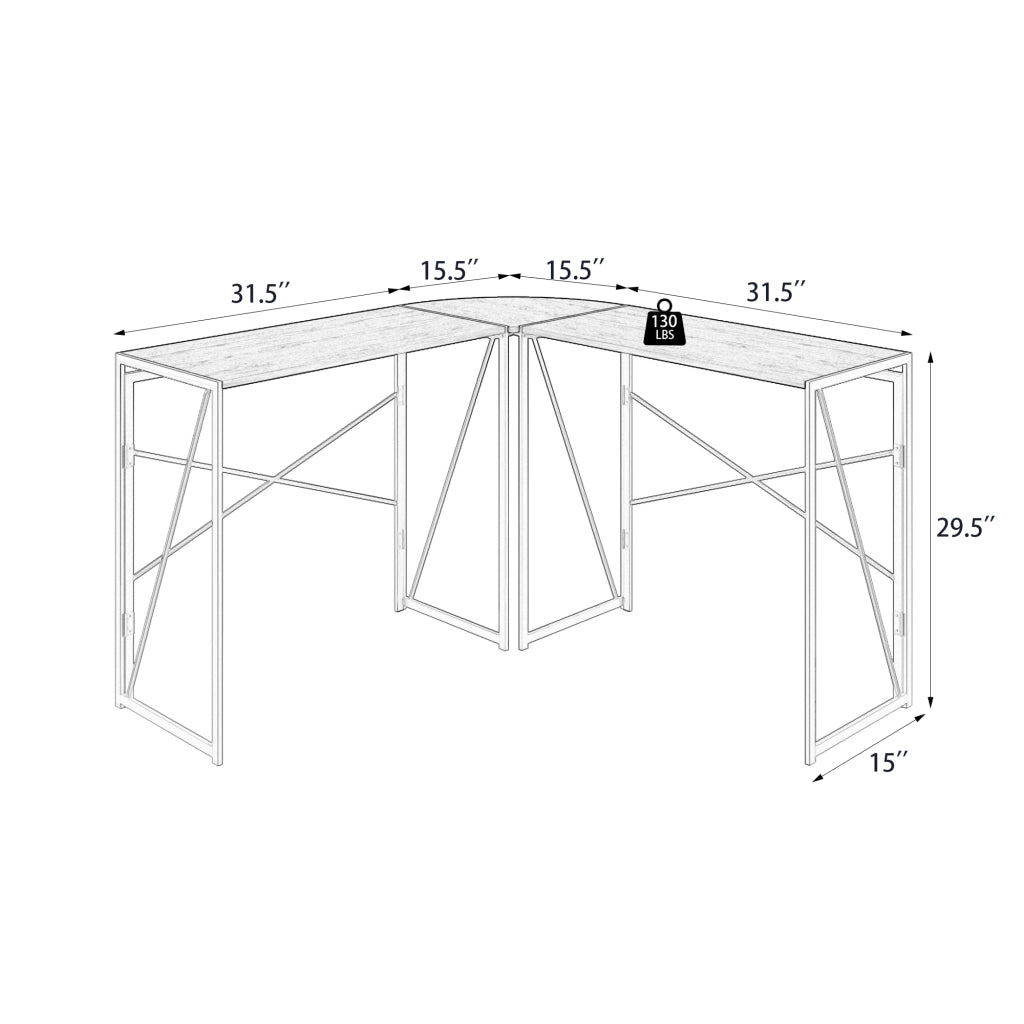 Scrivania Angolare per Computer ¨C MINIMAL ¨C Legno, Studio e Ufficio