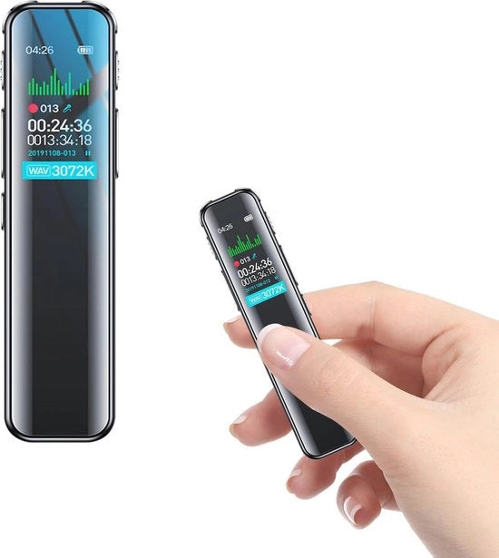 Registrazione vocale digitale 64 GB con comando vocale e funzione di ricarica USB per lezioni e riunioni