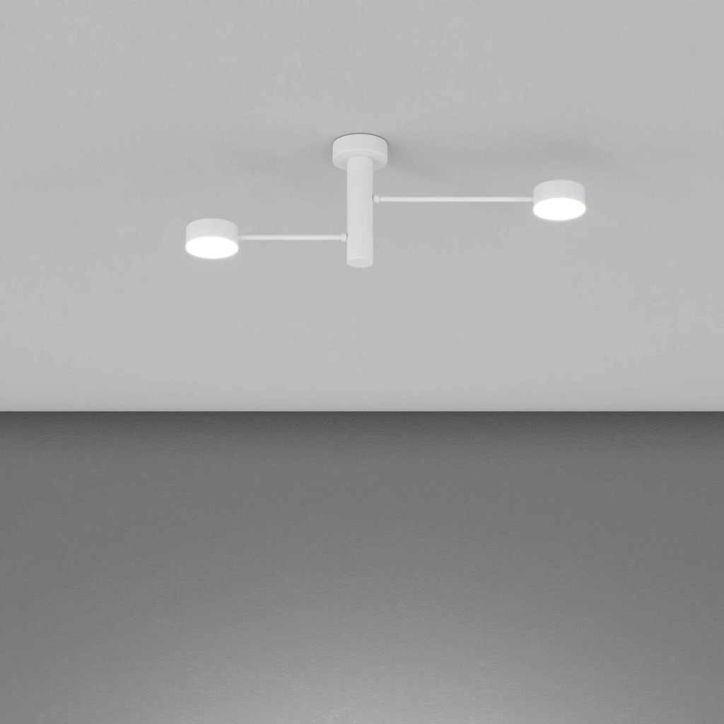 OCTOPUS APPLIQUE PLAFONIERA 2 LUCI ATTACCO GX53 BIANCO