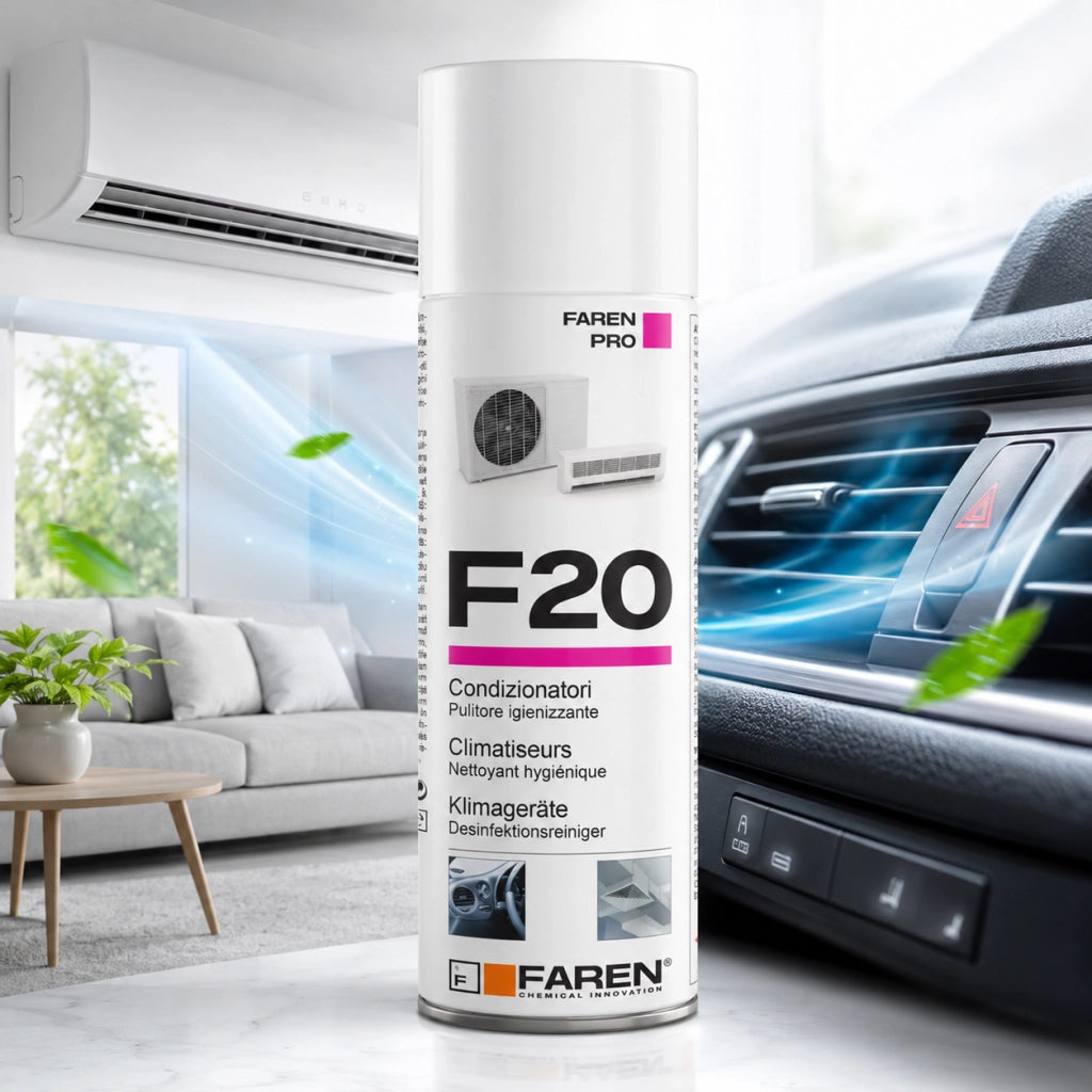 Faren f20 igienizzante spray profumato per climatizzatori casa auto 400ml 3 pezzi