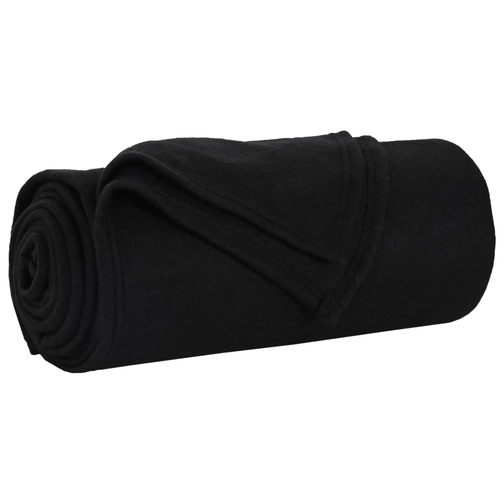 Coperta Nero 170 x 130 cm Panno