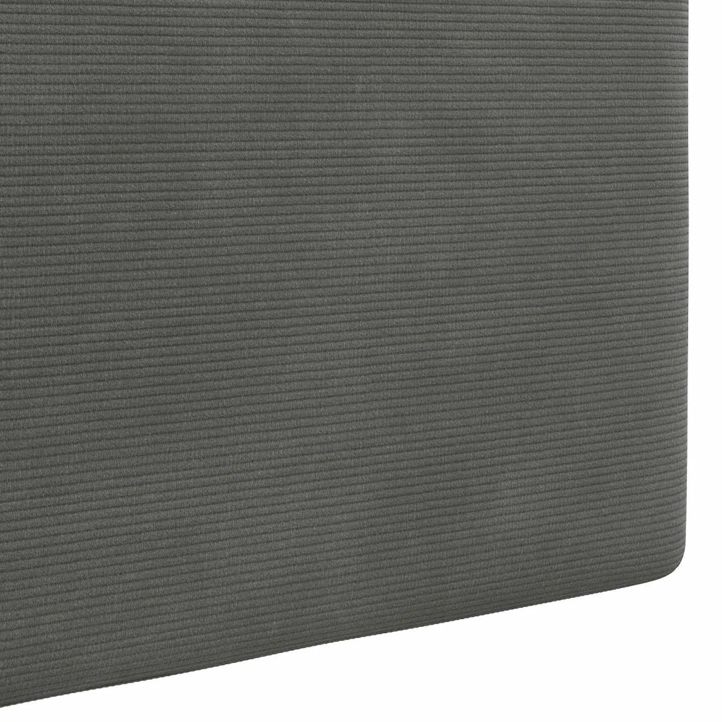 Testiera | Testata sospesa Con luce LED Grigio Scuro Tessuto in Cords