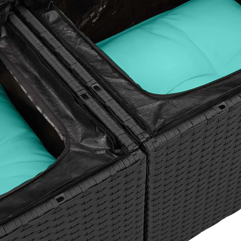 Set di divani 5 pz polyrattan 3360737