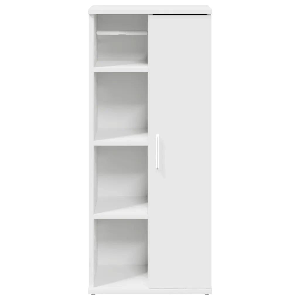 Mobile da Bagno con Portarotolo Bianco 39x22x90 cm 858524
