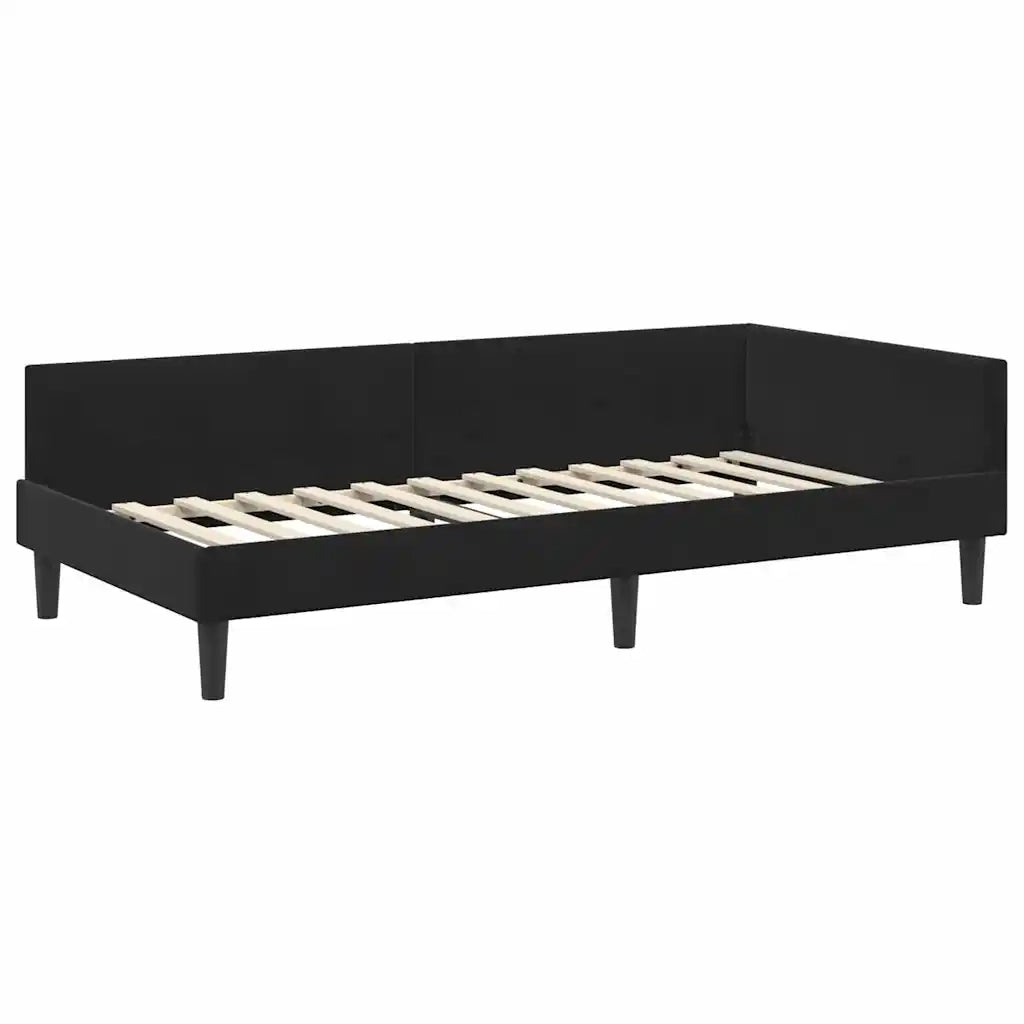 Struttura Letto Angolare con Materasso Altro 2 pcs Nero Velluto 3393691
