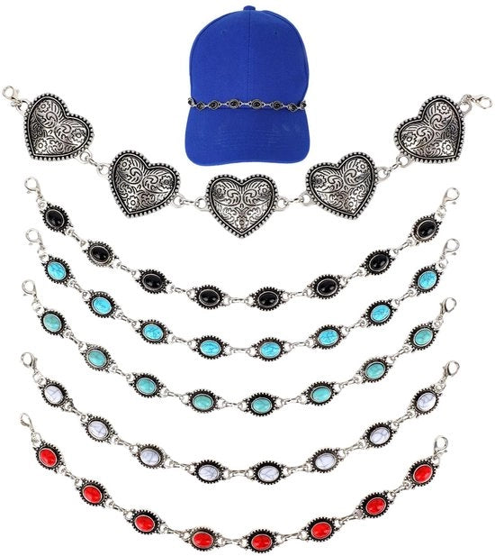 Accessori per animali da compagnia in stile cowboy con accenti in turquesa - collane per animali da compagnia in stile trucker uniche - perfette per feste