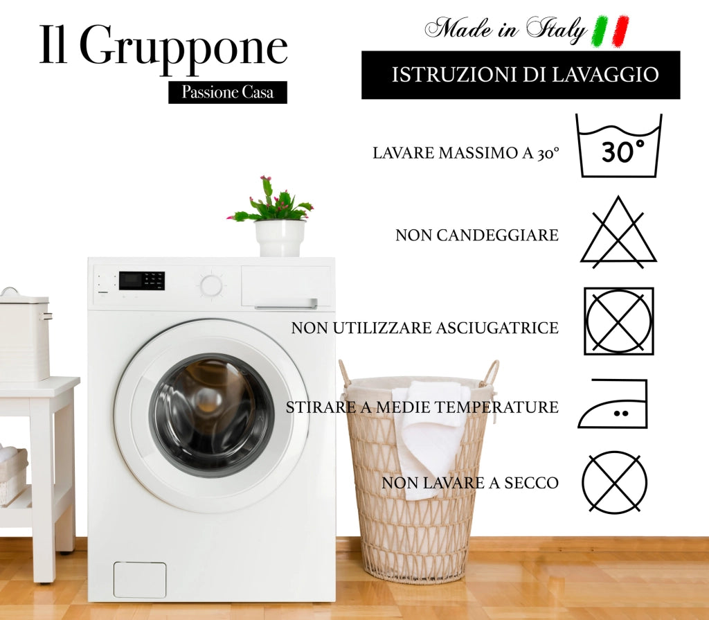 Telo Arredo Tinta Unita Made in Italy in Cotone Panama Grandfoulard Copritutto Arancio Chiaro - 1 Posto 280x170