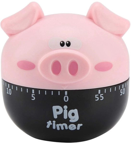 Cucina Timer - Timer Culinario - Tool di Registrazione del Tempo - Disegno di Maiale - colore Rosa - Strumento di Registrazione del Tempo per la Cucina - Timer Utile