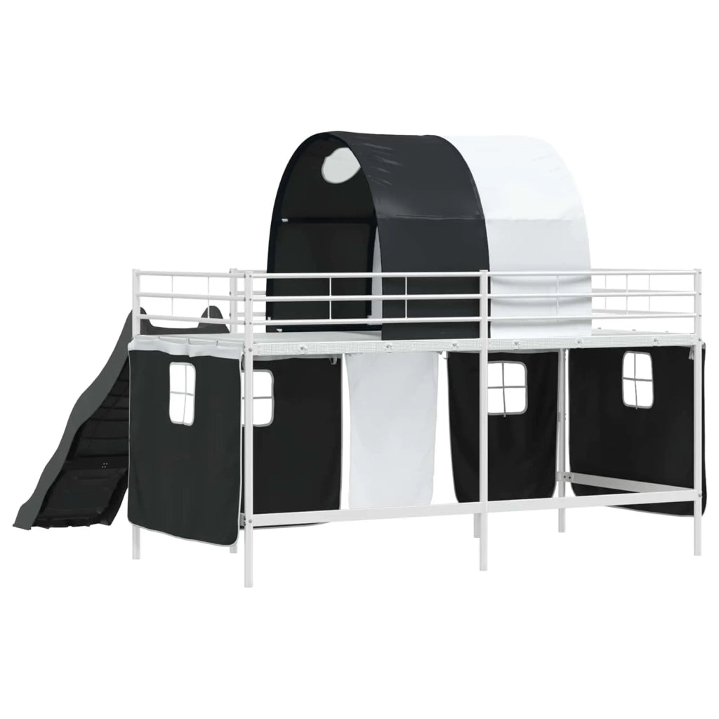 Struttura del letto loft per bambini Bianco e Nero 80 x 200 cm 42020851