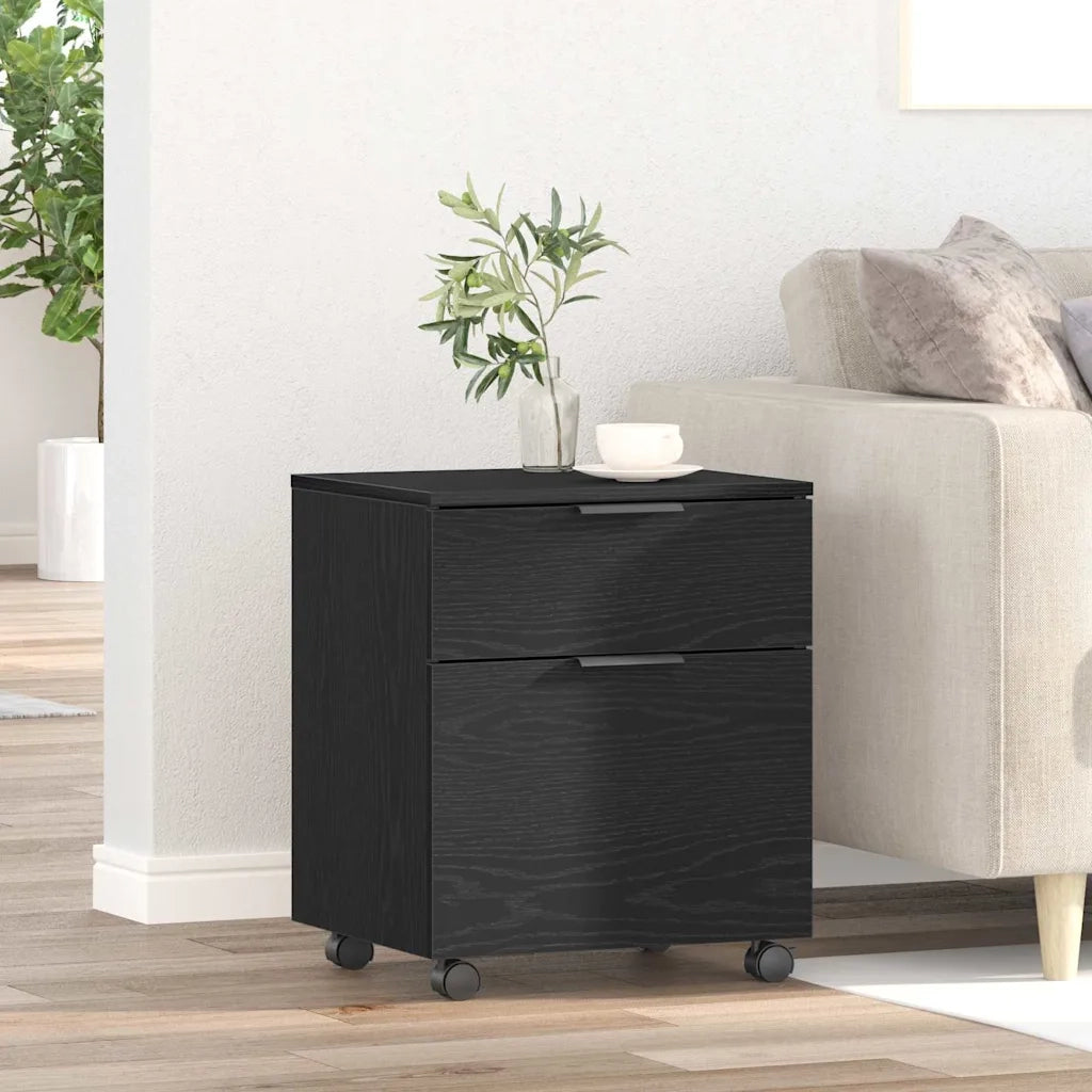 Armadio per File Rovere Nero 45 x 38 x 54 cm Legno multistrato CFW1866905