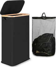 Contenitore 60 litri - con coperchio pieghevole - nero