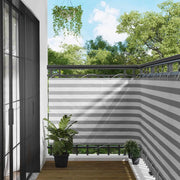 Schermo da balcone-Pannello per balcone Grigio chiaro e bianco 110 x 300 cm