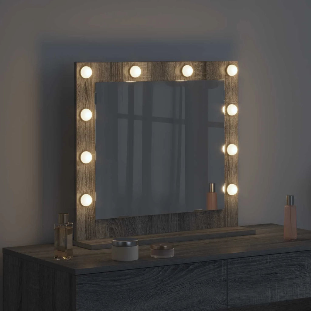 Specchio da Vanit¨¤-Specchio da Trucco Grigio Sonoma 60 x 55 x 18 cm