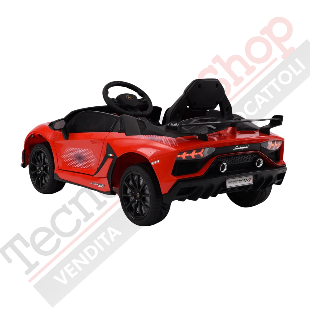 Tecnobike Shop - Auto Elettrica Per Bambini Lamborghini Svj Small 12V-Rosso