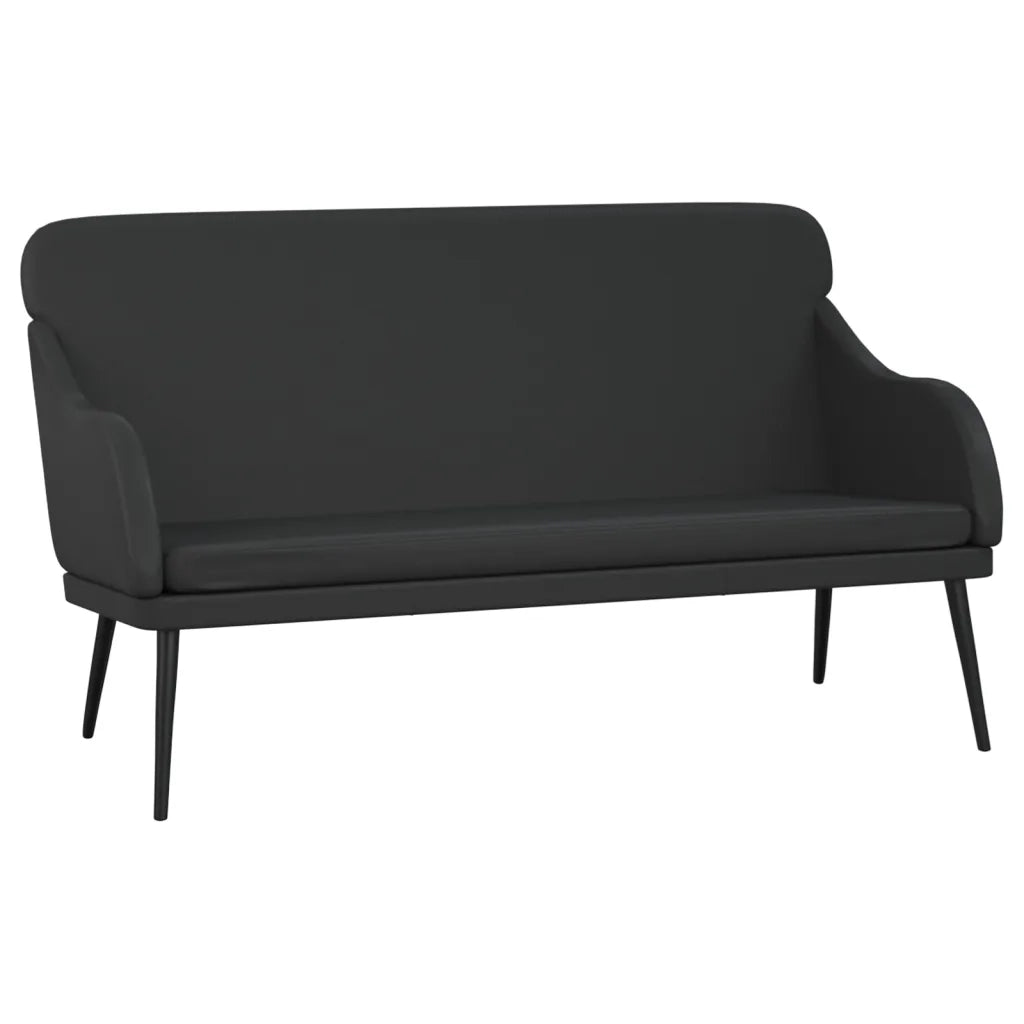 Panca Nera 110x76x80 cm in Similpelle 351430