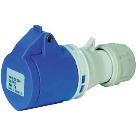 PRESA MOBILE INDUSTRIALE IP44 220 V 16A 2P+T 200 - 250V - MADE IN ITALY
