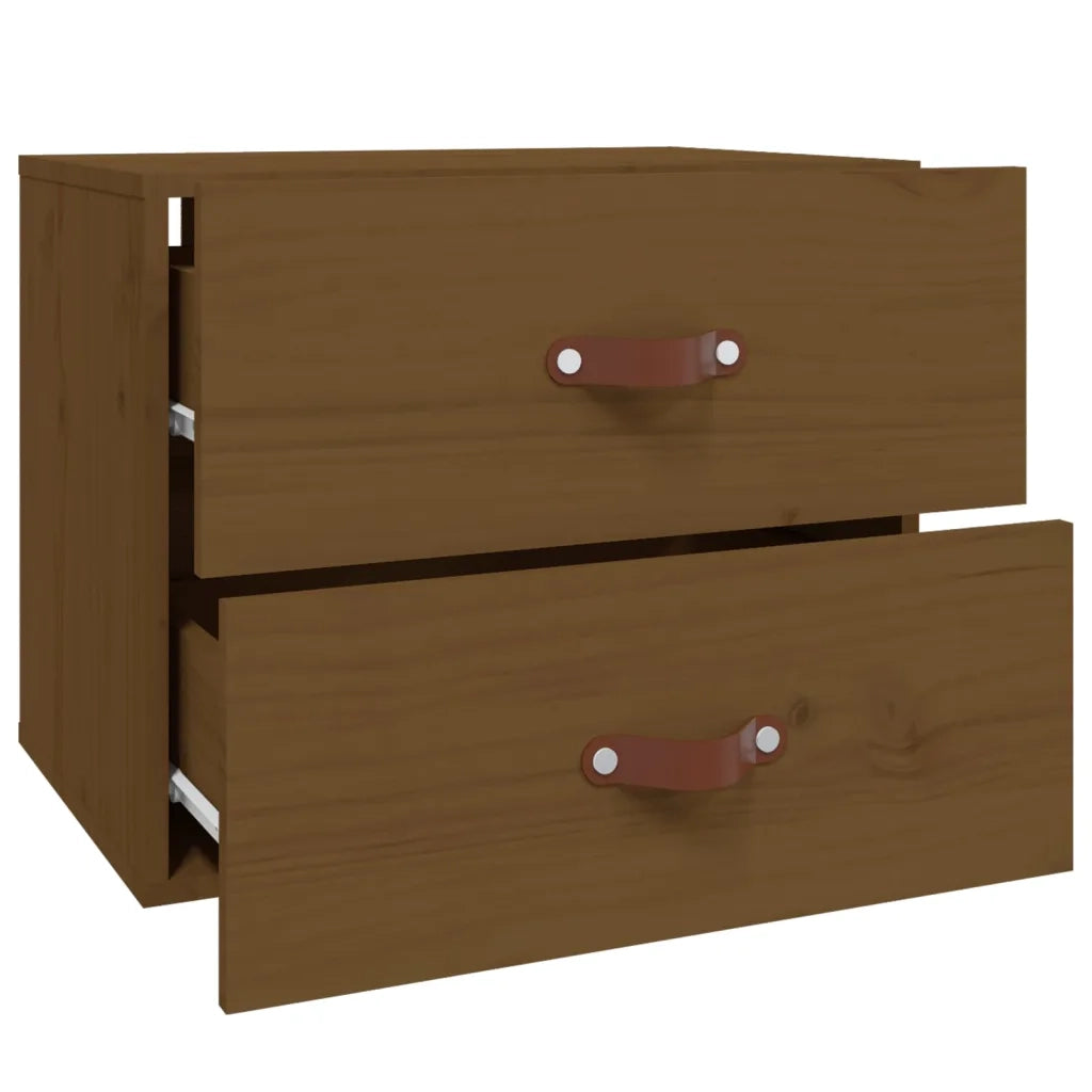 Comodino a Muro Marrone ambra 50x36x40 cm 820982