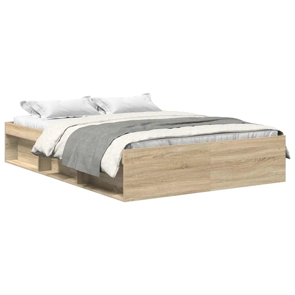 Giroletto-Struttura Letto Rovere Sonoma 160x200 cm