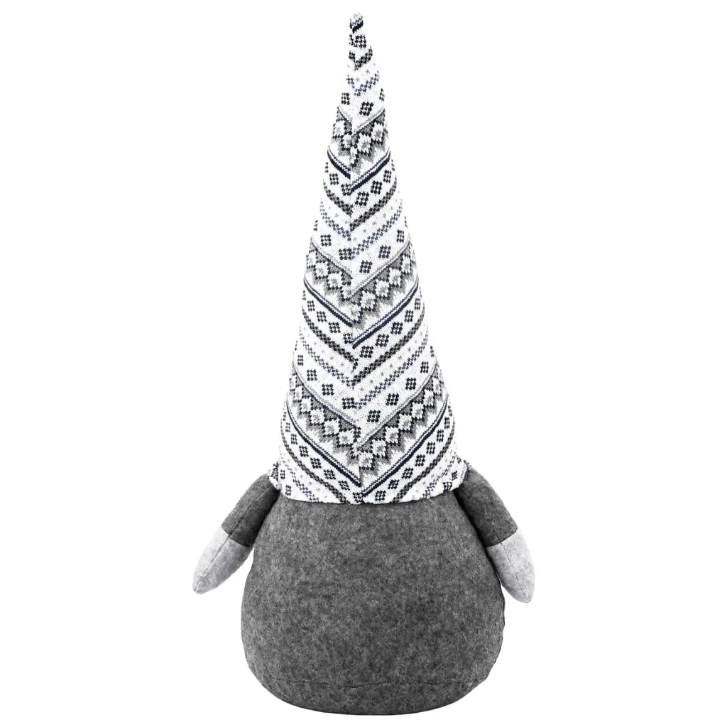 Gnomo di Natale Grigio 45 cm Poliestere 42050776